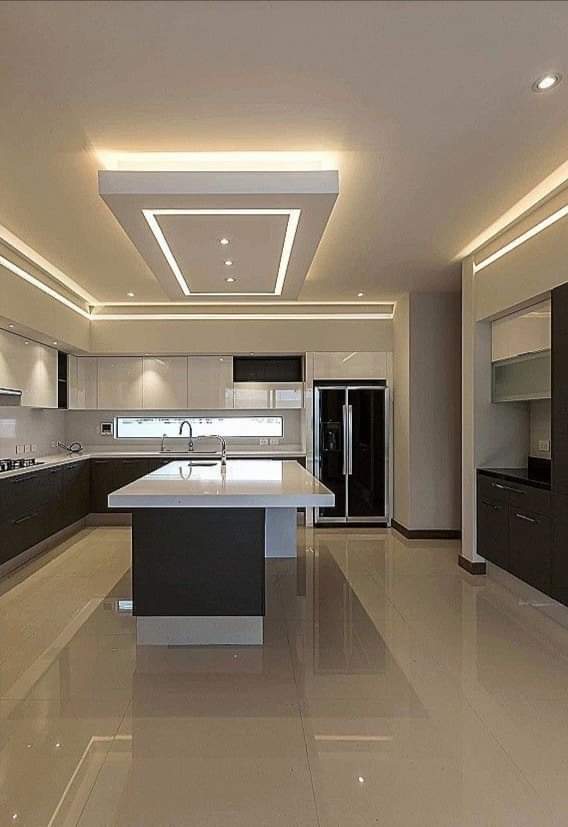 Modern kitchen ceiling finish